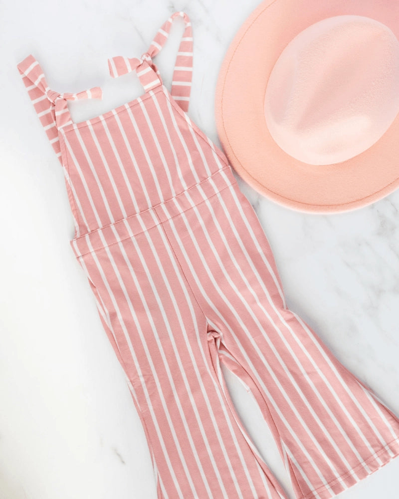 Bell Bottom Suspender Jumpsuit