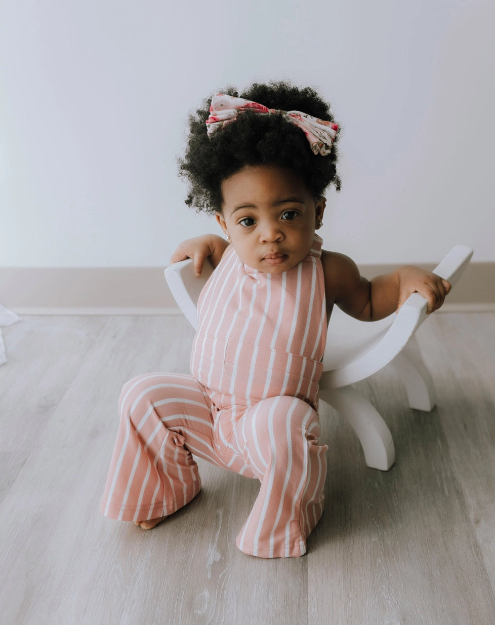 Bell Bottom Suspender Jumpsuit