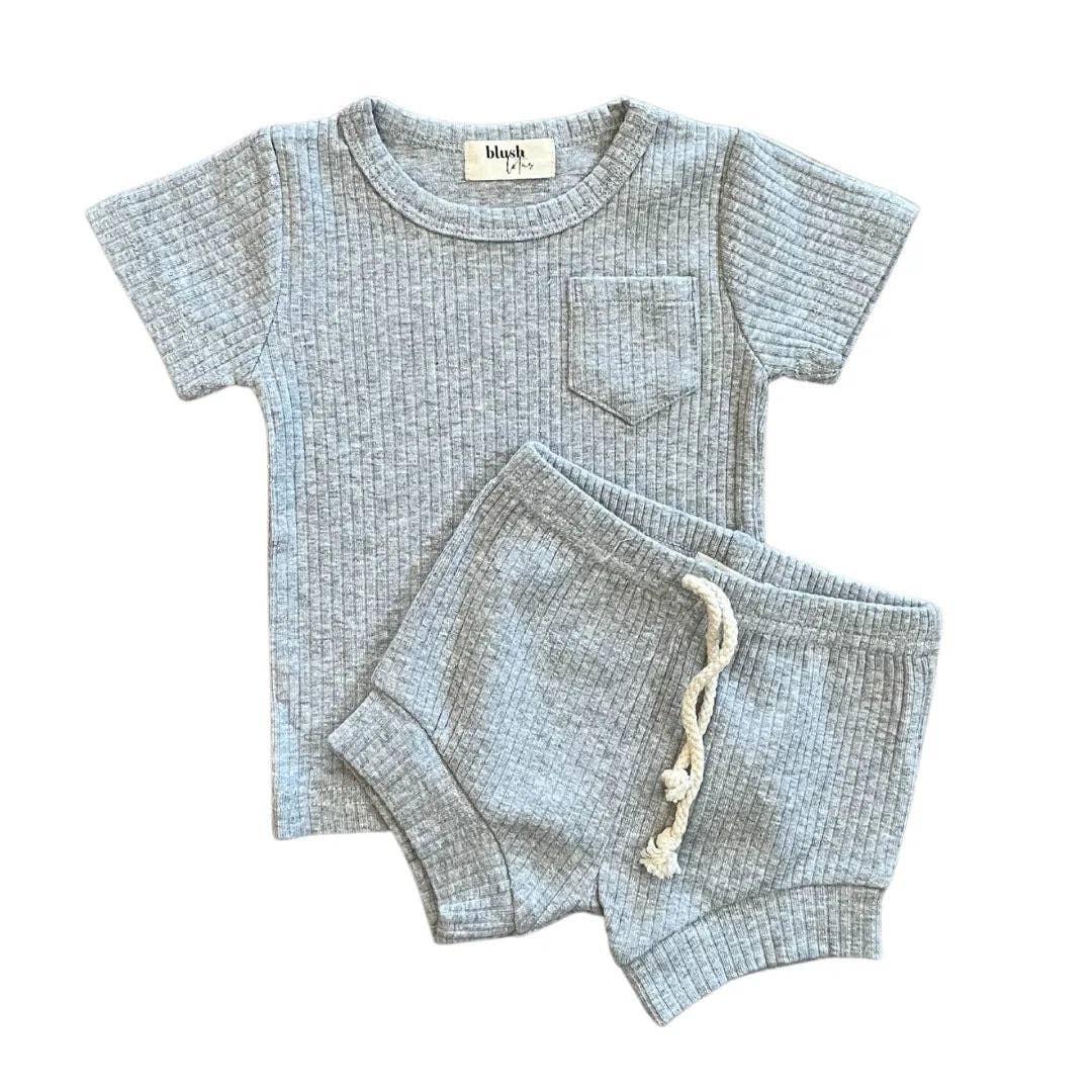 Organic Cotton Zara Set | Heather Gray