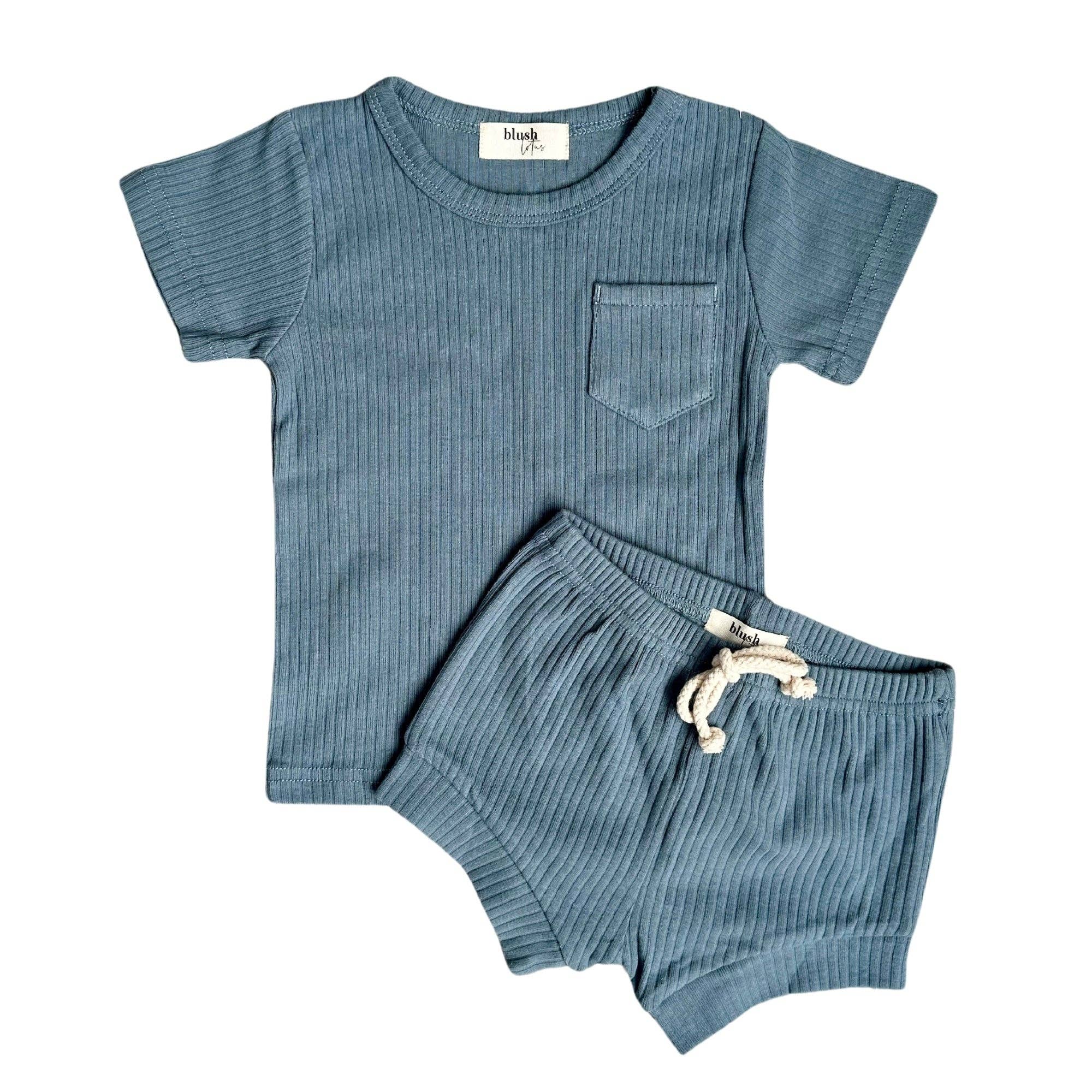 Organic Cotton Zara Set | Cerulean
