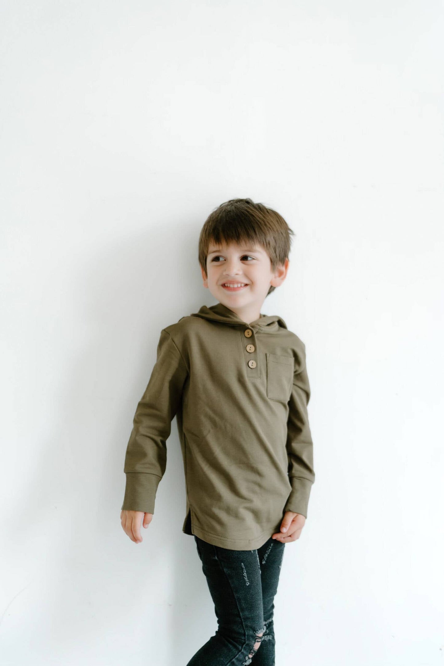 Pocket Pullover | Olive Green