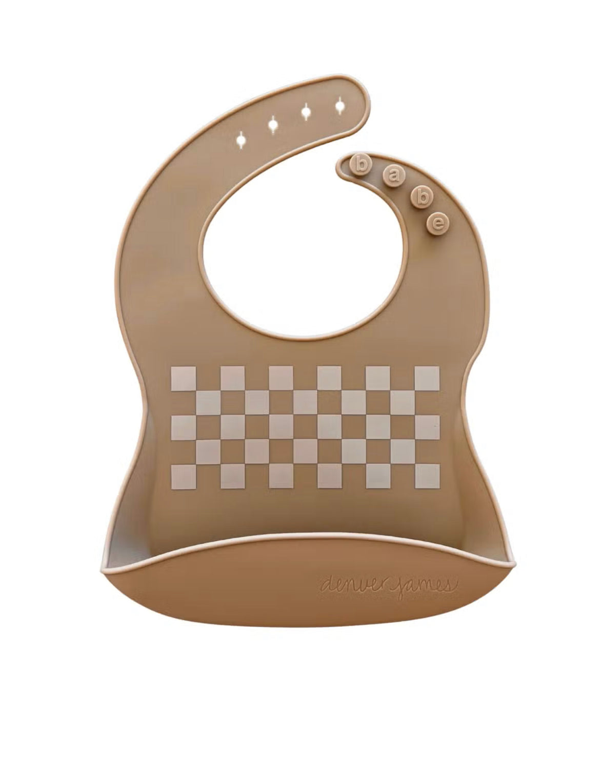 Checkered Silicone Bib