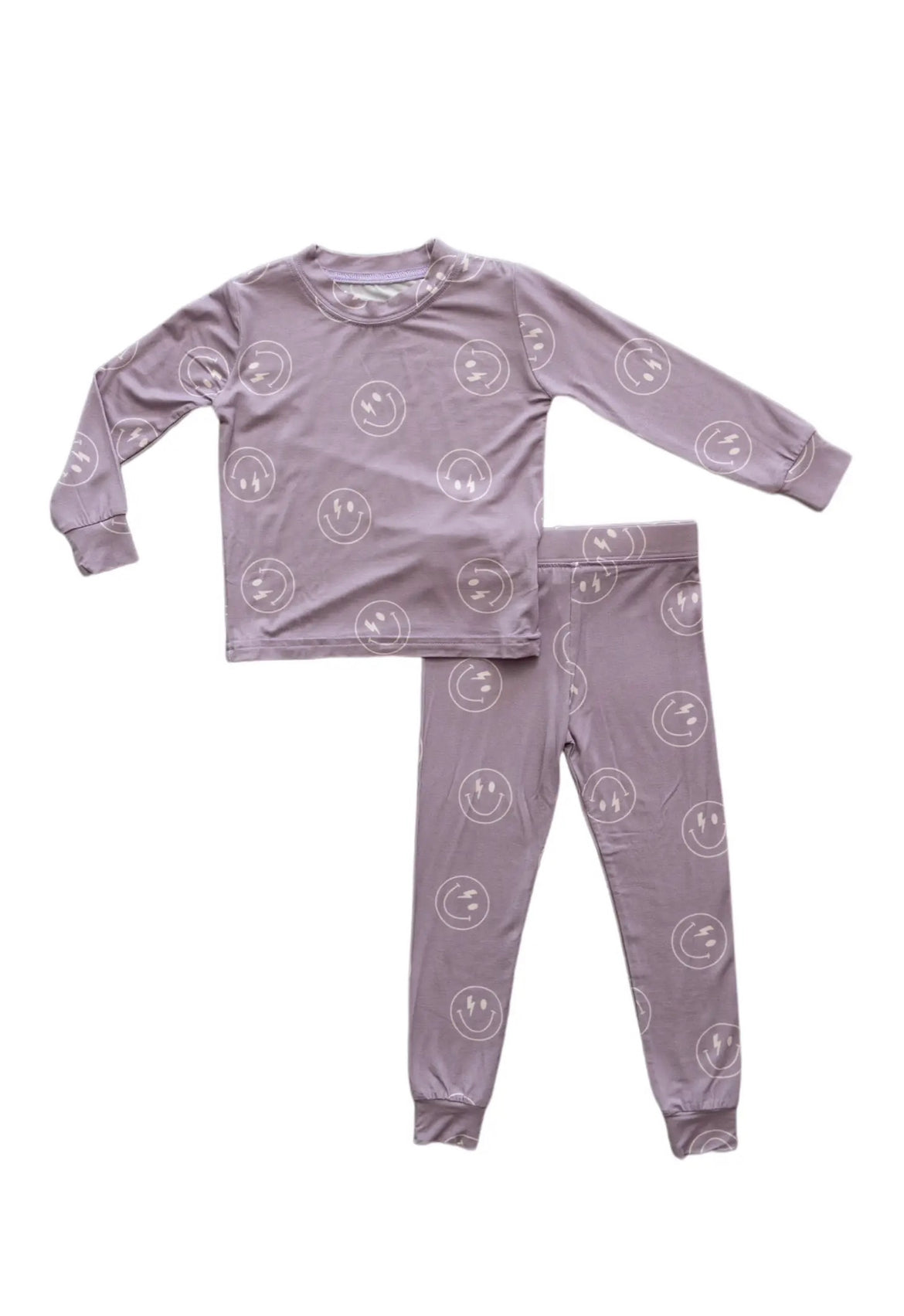 Purple Smiley Bamboo Set