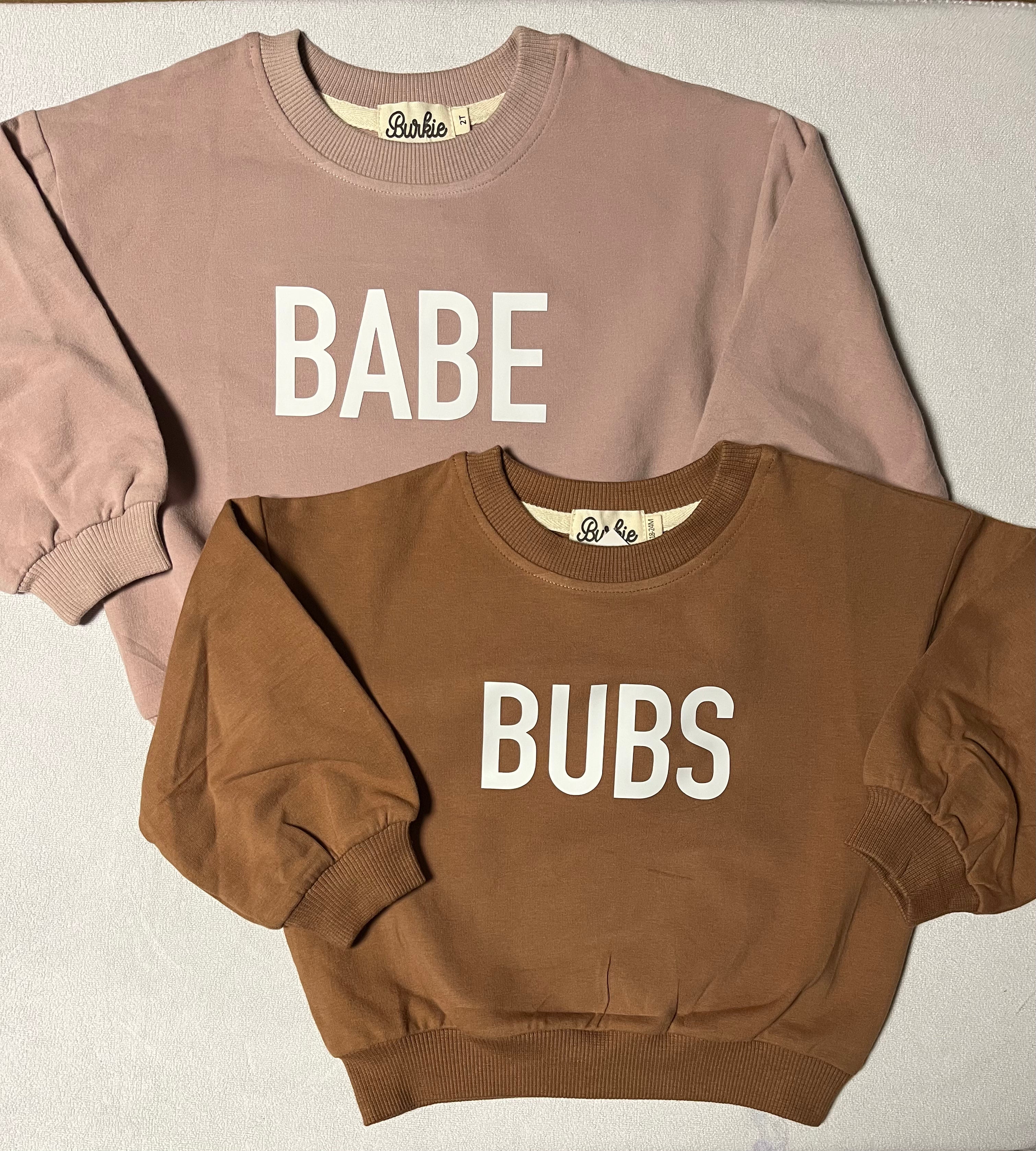 BUBS Crewneck  | Cinnamon