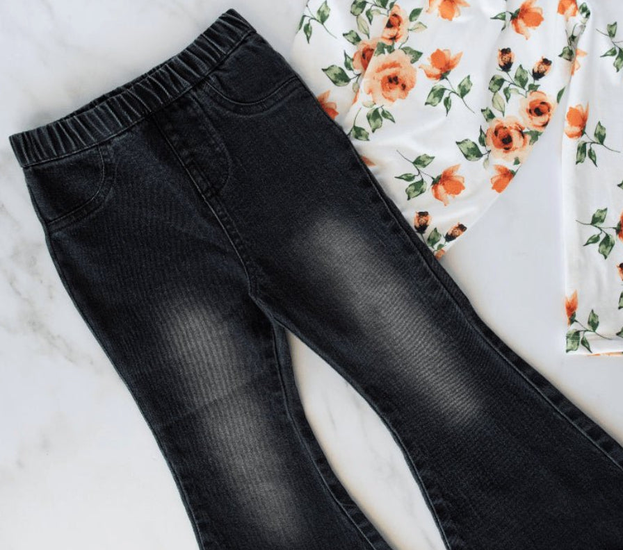 Black Flare Pant Jeans