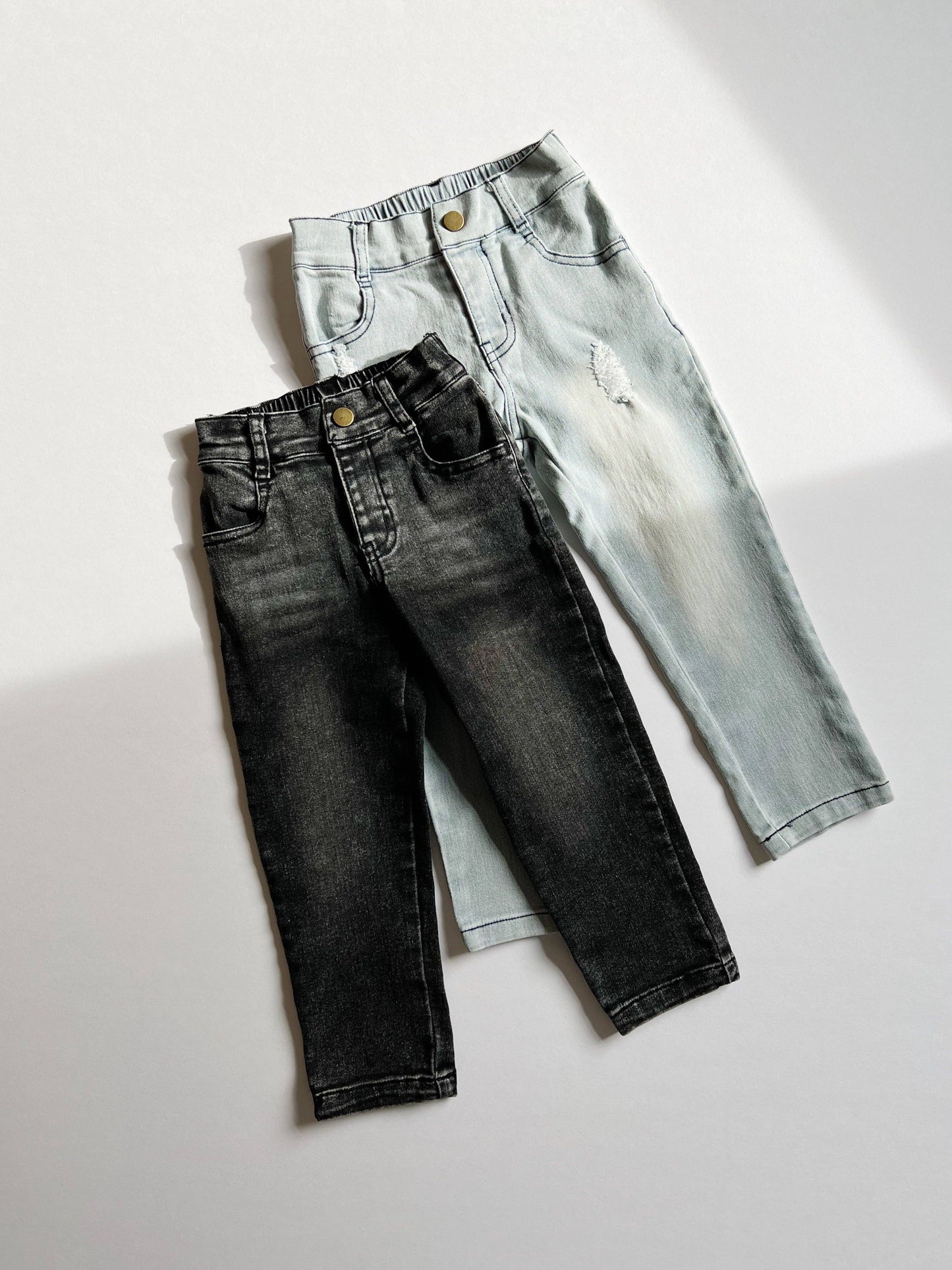 Black Wash Stretch Jeans