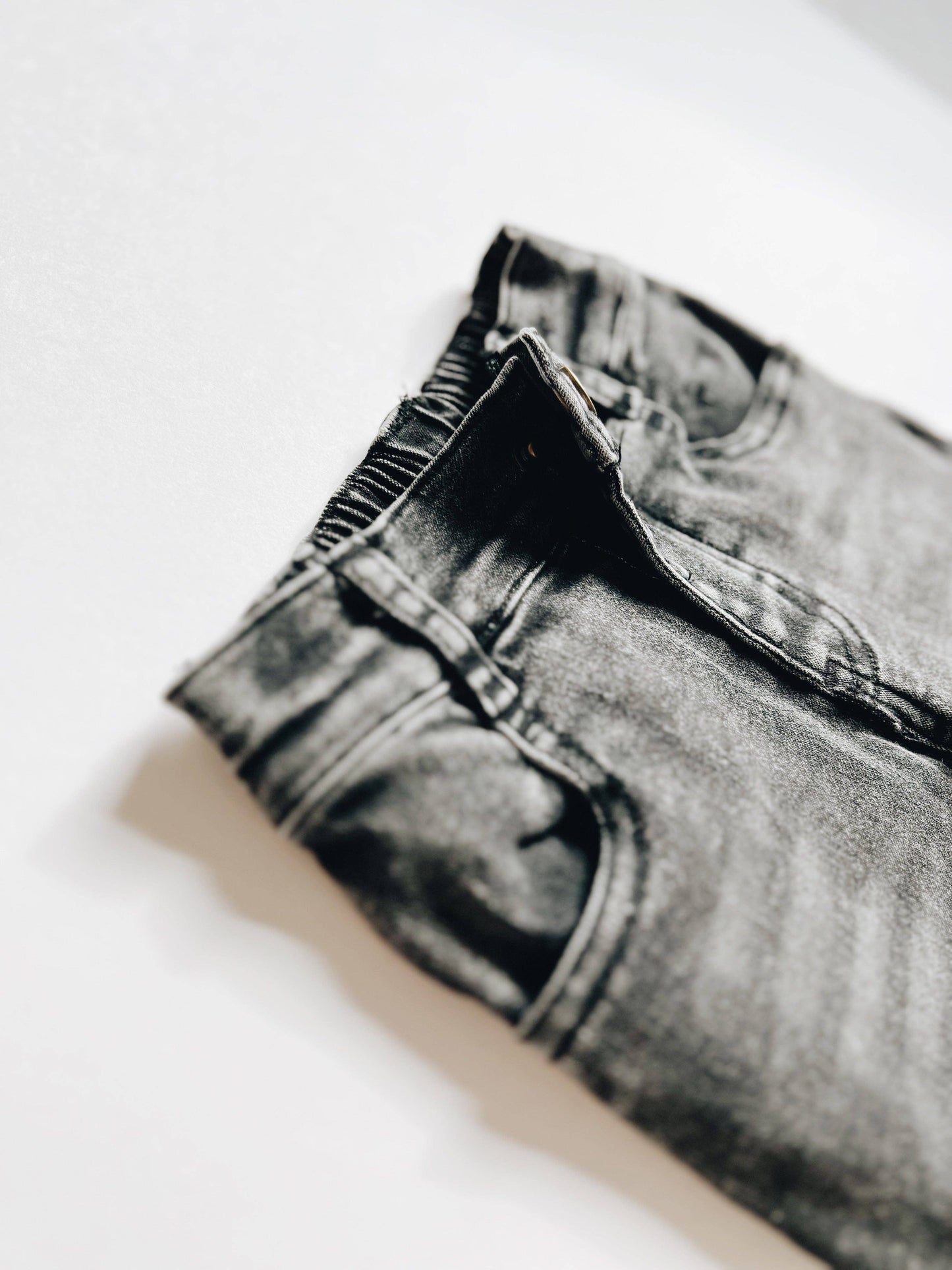Black Wash Stretch Jeans