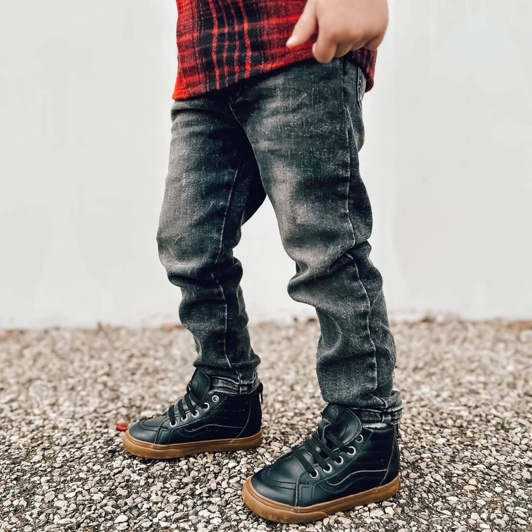 Black Wash Stretch Jeans