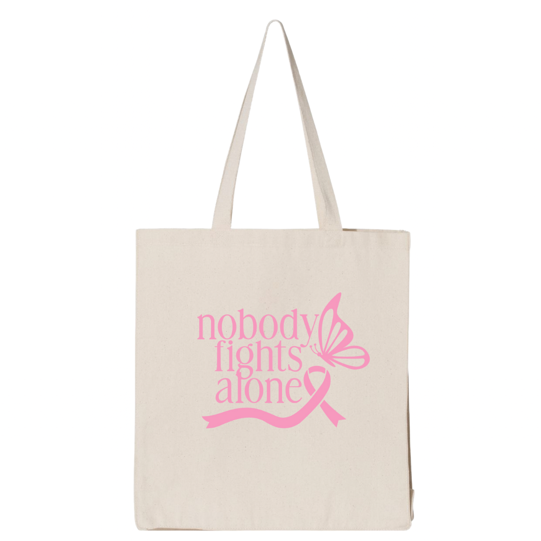 Glimmer of Hope Donation Tote - NOBODY FIGHTS ALONE