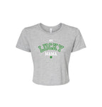 ONE LUCKY MAMA Crop Tee
