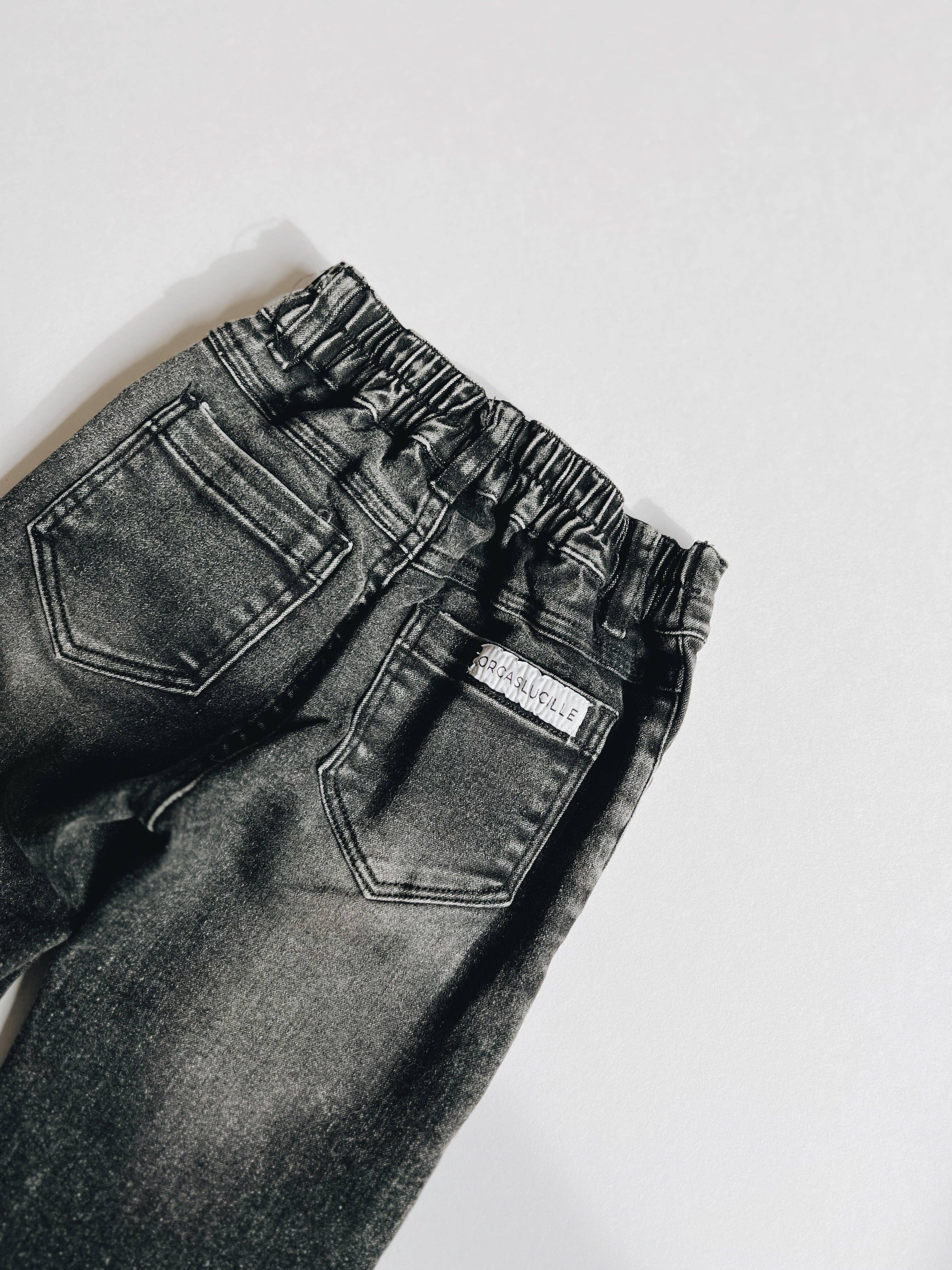 Black Wash Stretch Jeans