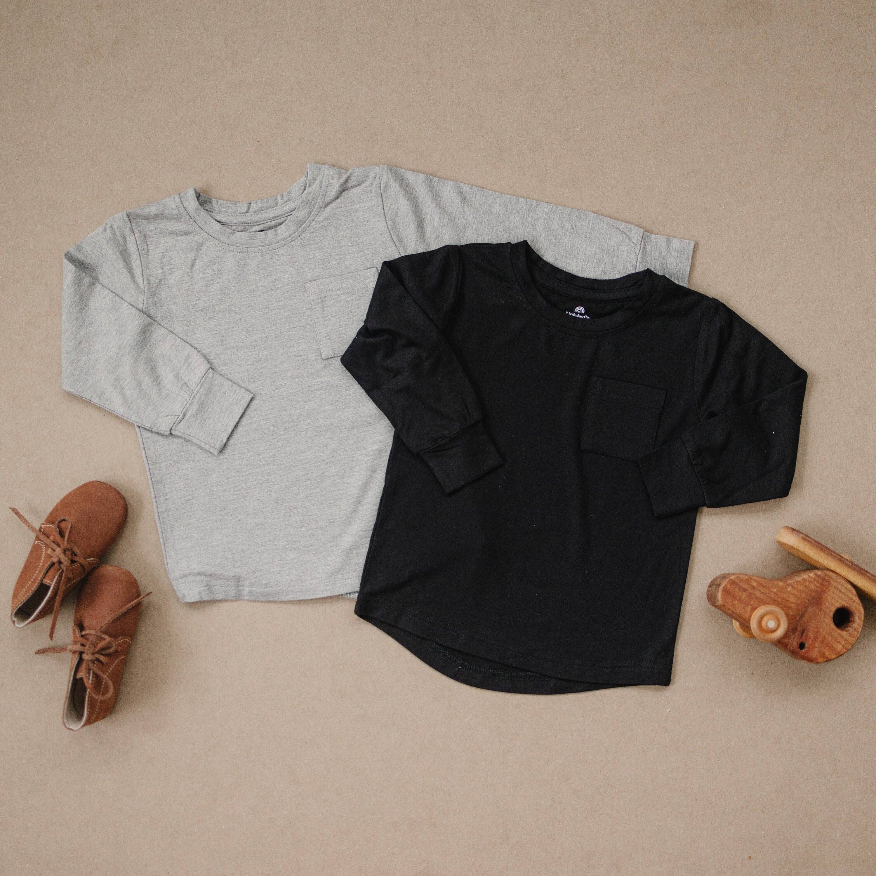 Bamboo Pocket Long Sleeve | Heathered Gray