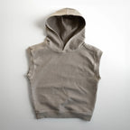 Distressed Sleeveless Hoodie