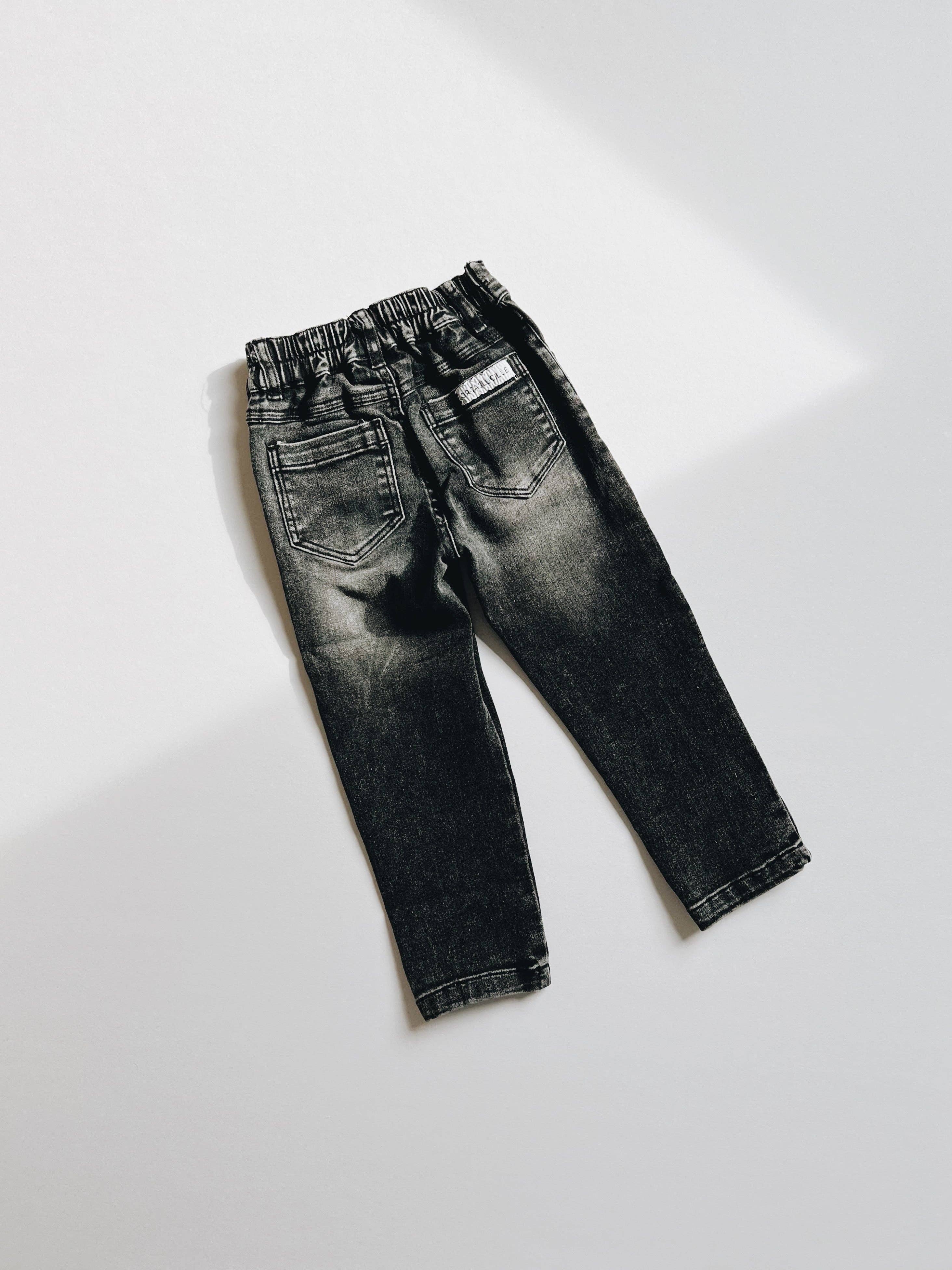 Black Wash Stretch Jeans