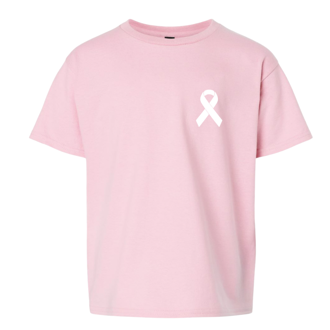 Glimmer of Hope Donation Tee - NOBODY FIGHTS CANCER ALONE W/ RIBBON