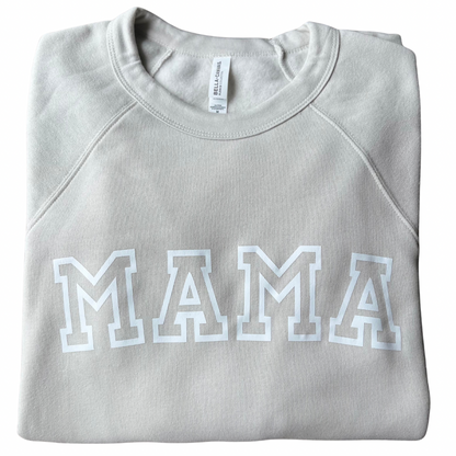 MAMA Oversized Crewneck Sweatshirt | Heather Dust