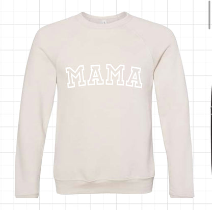 MAMA Oversized Crewneck Sweatshirt | Heather Dust
