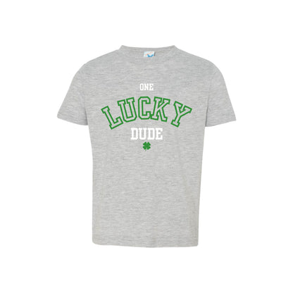 ONE LUCKY DUDE Tee | White or Black