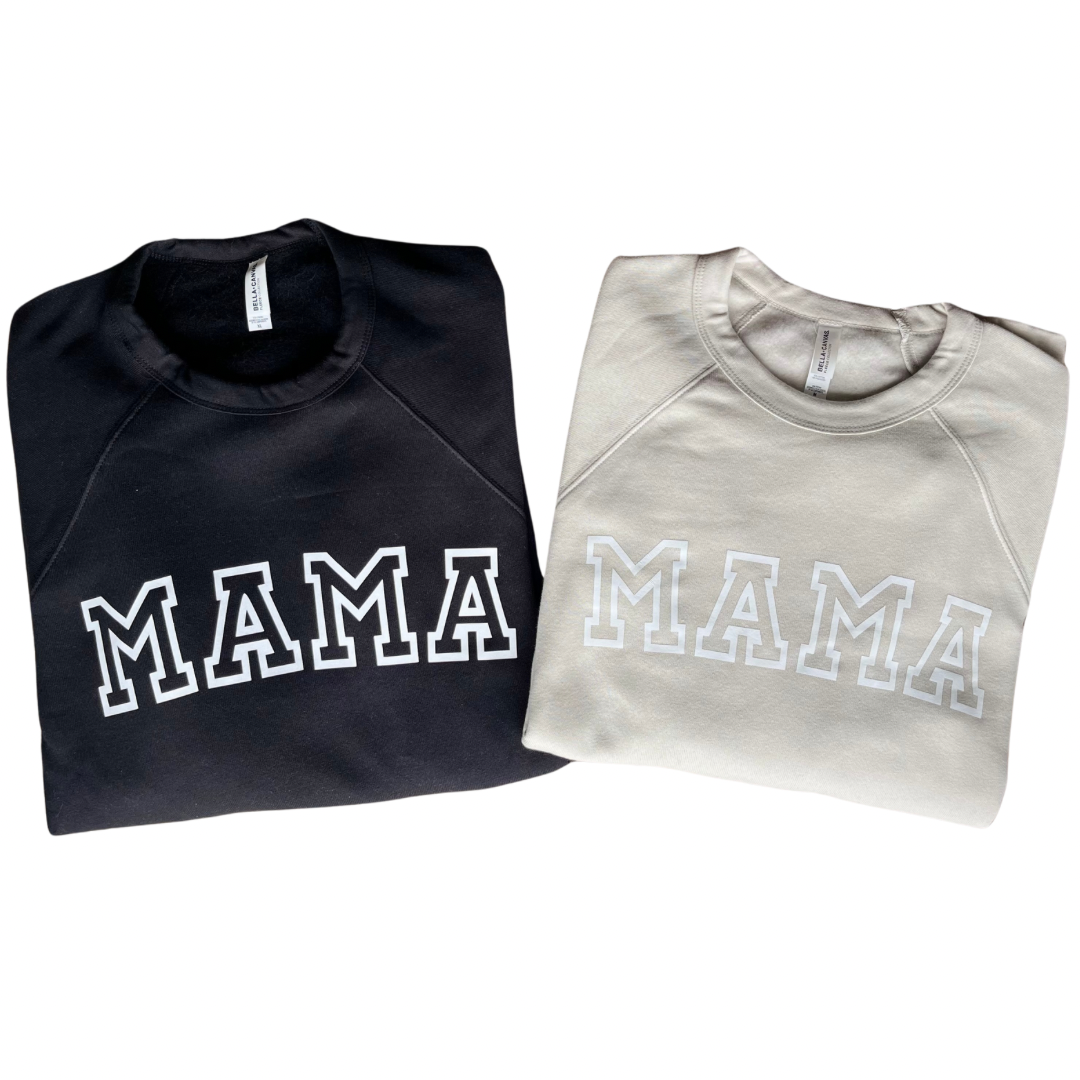 MAMA Oversized Crewneck Sweatshirt | Heather Dust