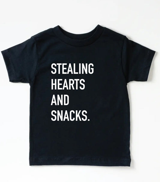 STEALING HEARTS AND SNACKS. Tee