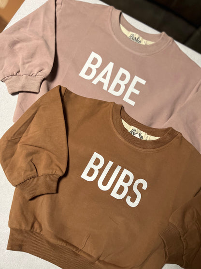 BUBS Crewneck  | Cinnamon