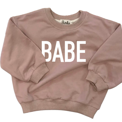 BABE Crewneck | Mauve