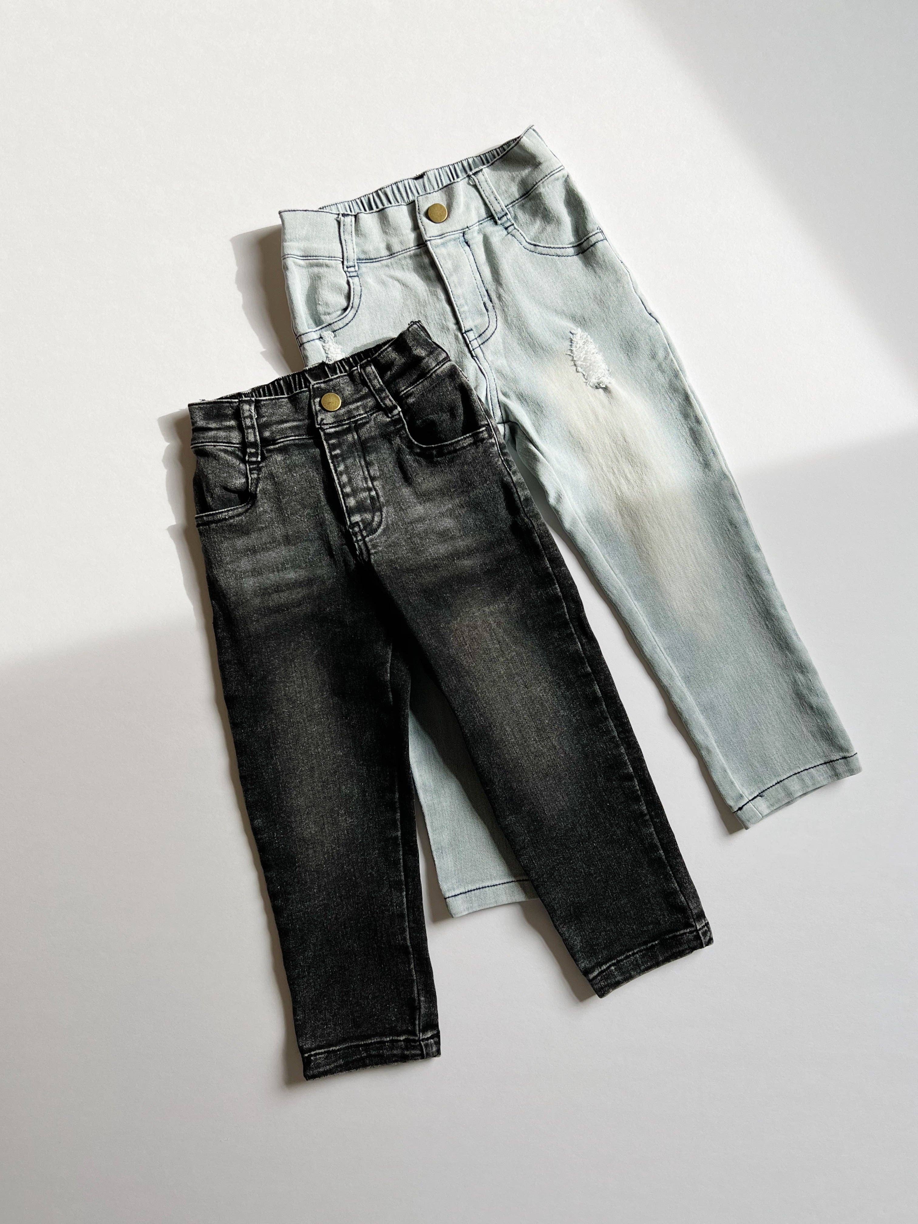 Black Wash Stretch Jeans