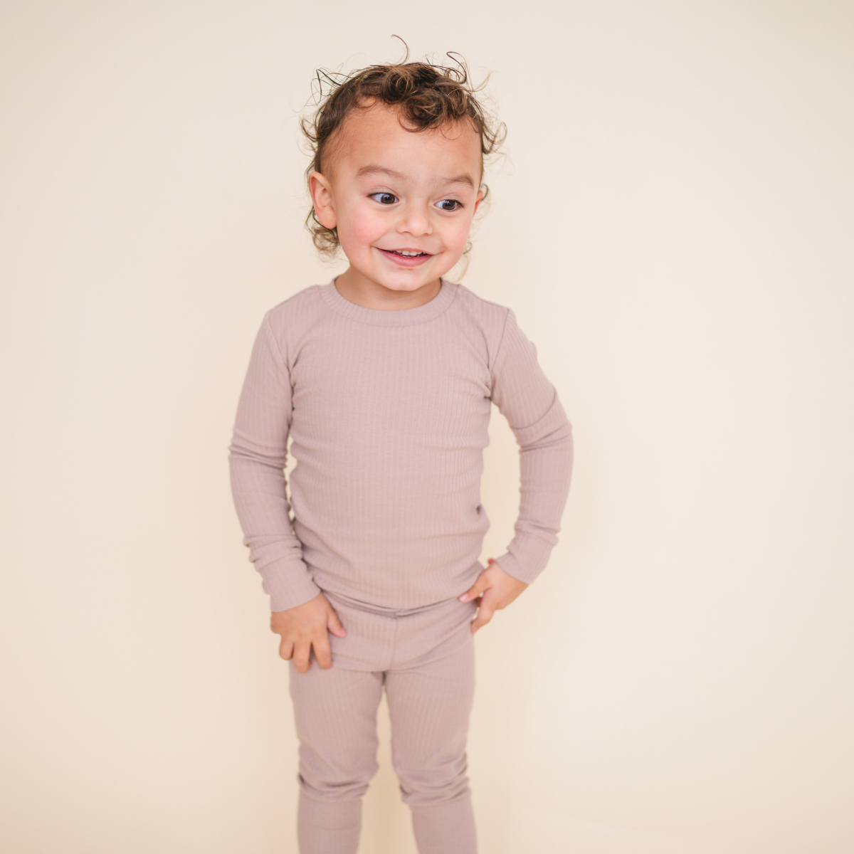 Organic Cotton Two-Piece Set | Mocha